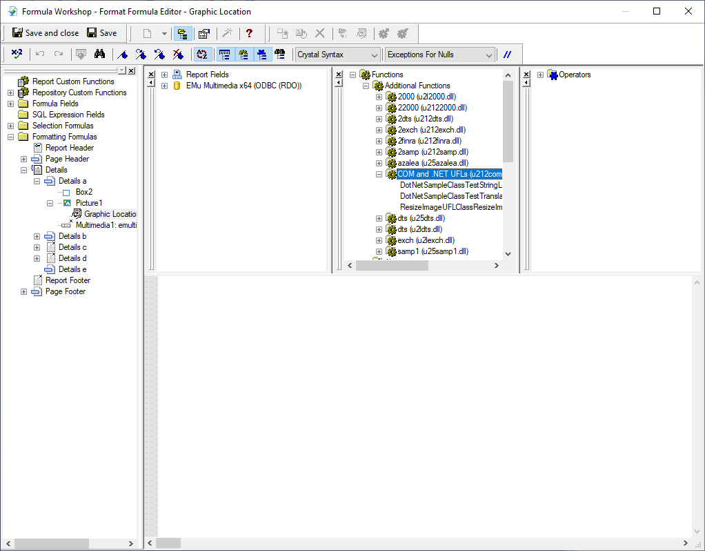 Cliquez pour agrandir Crystal Reports